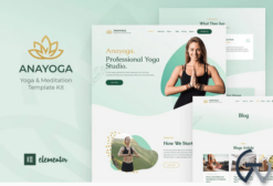 Anayoga - Yoga Teacher & Studio Elementor Template Kit