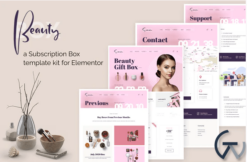 BeautyBox - Subscription Box Elementor Template Kit