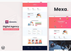 Mexa - Digital Agency Elementor Template Kit