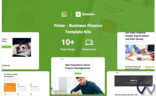 Fintar Finance Management Elementor Template Kit