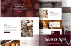 Senses - Beauty Spa Salon Elementor Template Kit