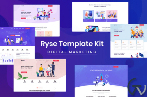 Ryse SEO Digital Marketing Elementor Template Kit