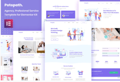 Potopath - Digital Agency Elementor Template Kit