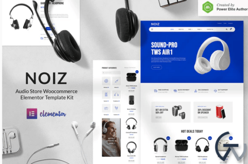 Noiz %E2%80%93 Audio Store WooCommerce Elementor Template Kit