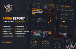 Rhino | e-Sports Elementor Template Kit