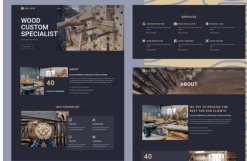 Kajuh - Carpenter Elementor Template kit