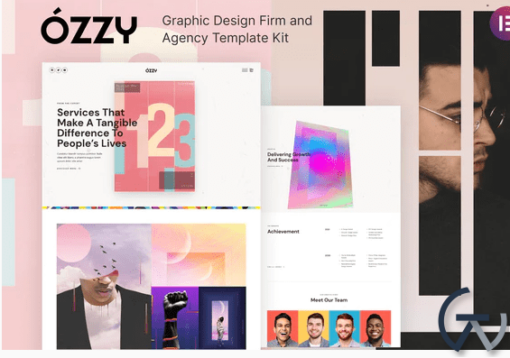 Ozzy Graphic Design Firm and Agency Template Kit