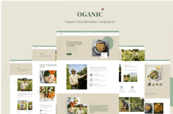 Oganic - Organic Food Elementor Template kit