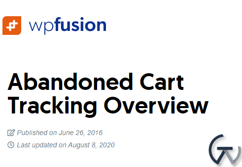 WP Fusion %E2%80%93 Abandoned Cart