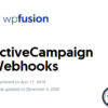 WP Fusion - Webhooks 1.3.1 3 WP Fusion Webhooks