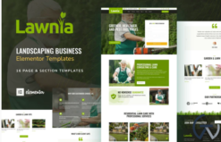 Lawnia - Gardener & Landscaping Business Elementor Template Kit