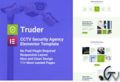 Truder - CCTV Security Service Elementor Template Kit