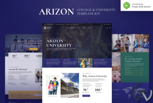 Arizon %E2%80%93 College University Elementor Template Kit