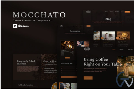Mocchato Coffee Shop Elementor Template Kit