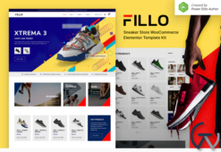 Fillo – Shoes & Sneakers Store WooCommerce Elementor Template Kit