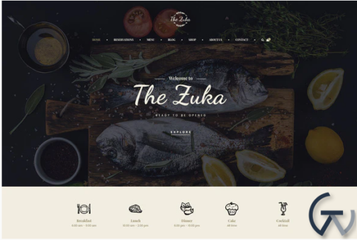 Zukares %E2%80%93 Restaurant Cafe Food Elementor Template Kit