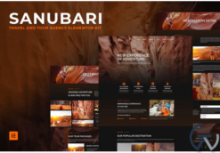 Sanubari - Travel & Tour Agency Elementor Template Kit