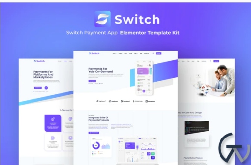 Switch Payment App Elementor Template Kit