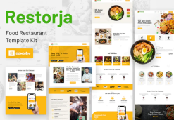 Restorja - Restaurant & Food Elementor Template Kit