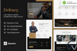 Defency – Law Firm & Lawyer Elementor Template Kit