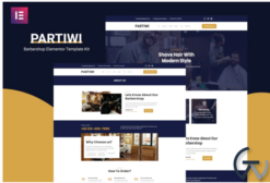 Partiwi - Barbershop Elementor Template Kit