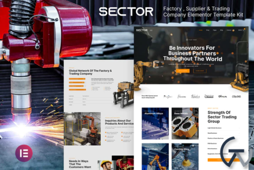 Sector %E2%80%93 Factory Industry Trading Company Elementor Template Kit