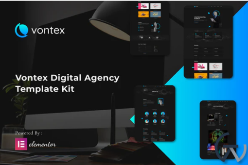 Vontex Digital Agency Elementor Template Kit