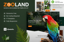 Zooland – Safari & Zoo Elementor Template Kit