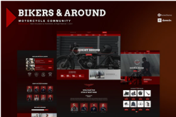 Bikers & Around - Motorcycle Club Elementor Template Kit