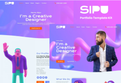 Sipu - Creative Portfolio Elementor Template Kit