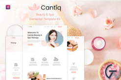 Cantiq - Beauty Spa Salon Therapy Elementor Template Kit