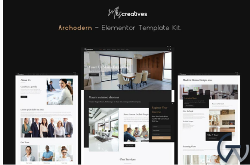 Archodern Interior Architecture Elementor Template Kit 1