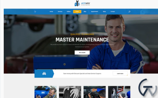 Automov Car Repair Services Elementor Template Kit