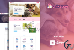 Chikapoe - Pet Care & Veterinary Elementor Template Kit