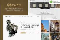Pixart – Arts & Crafts Exhibition Elementor Template Kit