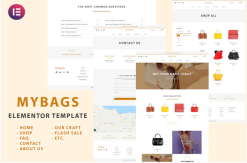 Mybags - Modern Commerce Elementor Template Kit