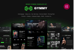 Gymmy | Sport & Fitness Elementor Template Kit