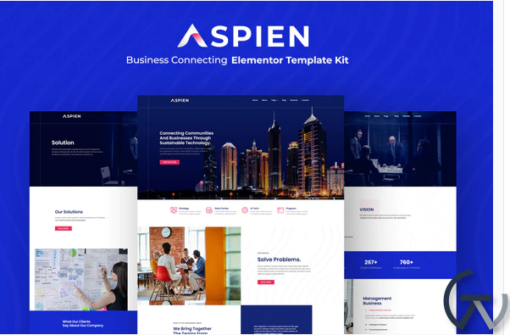 Aspien Business Connecting Elementor Template Kit