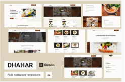 Dhahar - Restaurant Elementor Template Kit