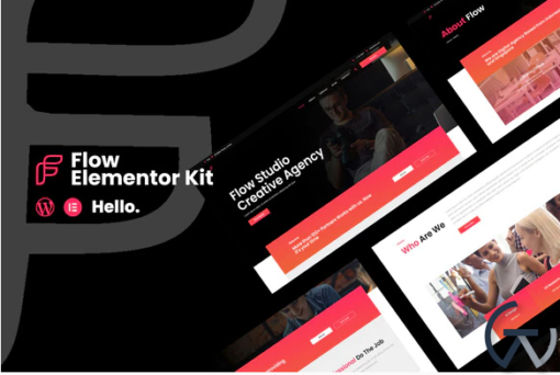 Flow Creative Agency Business Elementor Template Kit