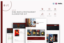 Kiba Bar & Restaurant | Elementor Kit
