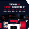 Victory - Esports & Gaming Elementor Template Kit 2 Victory Esports Gaming Elementor Template Kit
