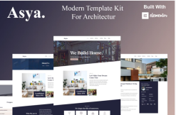 Asya - Modern Architecture Elementor Template Kit