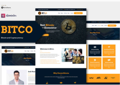 Bitco - Bitcoin & Cryptocurrency Elementor Template Kit