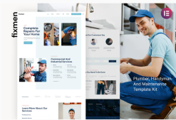 Fixmen - Handyman & Maintenance Elementor Template Kit