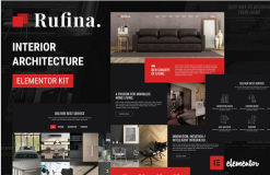 Rufina - Interior Architecture Elementor Template Kit
