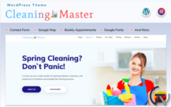 Cleaning Master - Landing page WordPress Theme