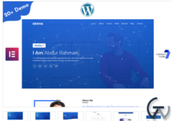 Dekha-Portfolio/Resume/CV One page WordPress Elementor Theme