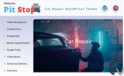 Pit Stop - Car Repair Website WordPress Theme