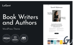 Legend - Responsive Book Writers and Authors WordPress Theme